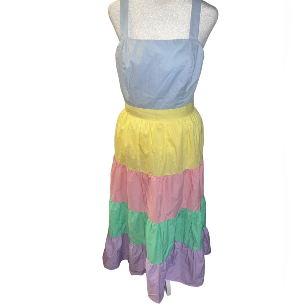 SOLD English Factory Women's Colorblock Midi Dress